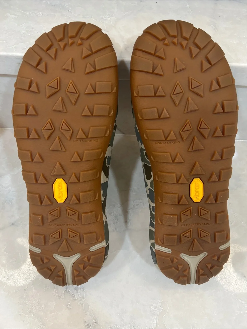 Danner Camouflage Clog Slides in Tan, Green & Brown